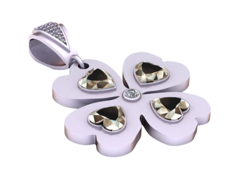 Clover pendant 3D 프린트 모델