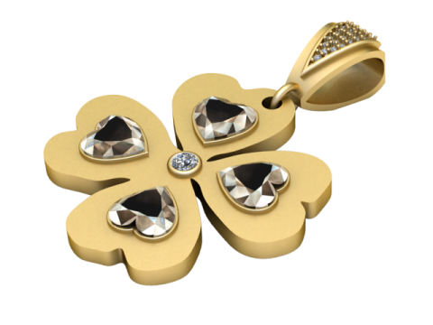 Clover pendant 3D 프린트 모델
