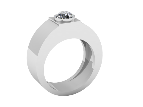Modern gold ring 3D Baskı Modeli