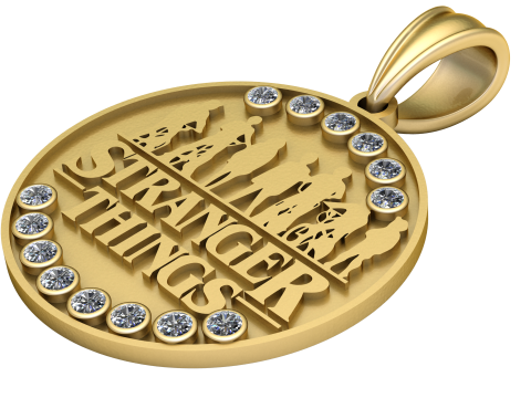 Stranger things pendant 3D Print Model