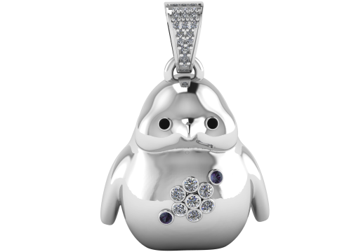 Penguin pendant Modèles 3D en vedette