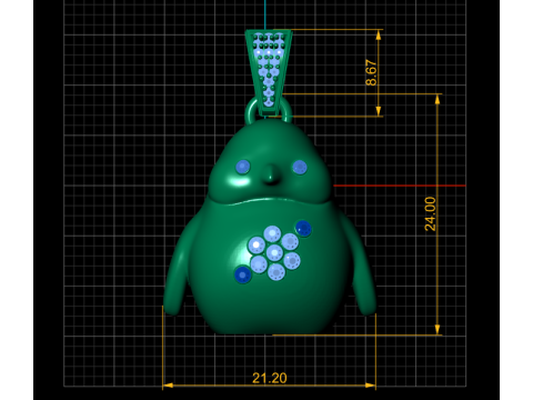 Penguin pendant Modèles 3D en vedette