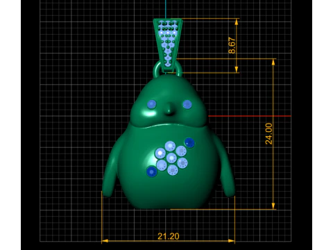 Penguin pendant 3D Print Model