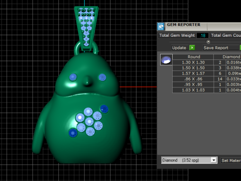 Penguin pendant Modèles 3D en vedette