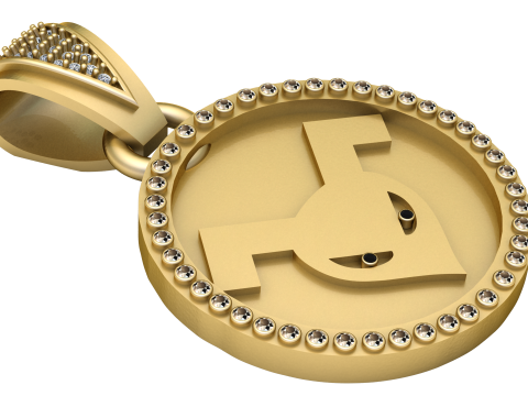 Futuristic pendant 3D Print Model
