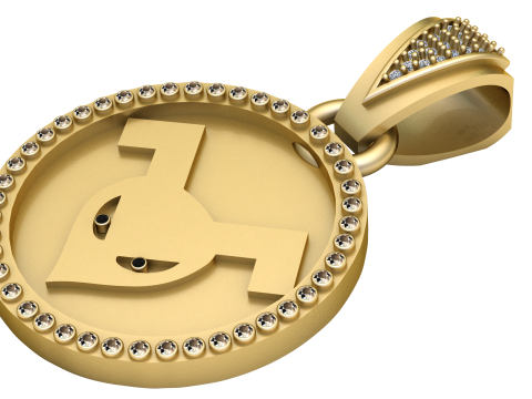 Futuristic pendant 3D-Druckmodell