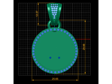 Futuristic pendant 3D Print Model