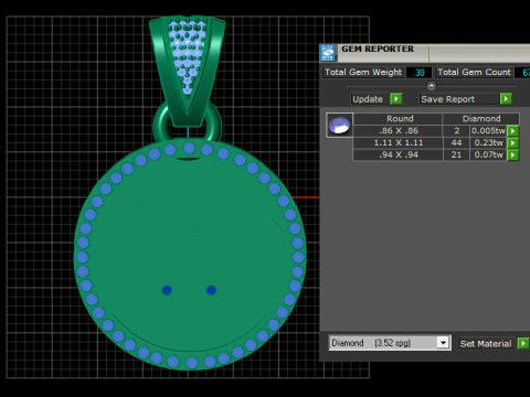 Futuristic pendant 3D Print Model