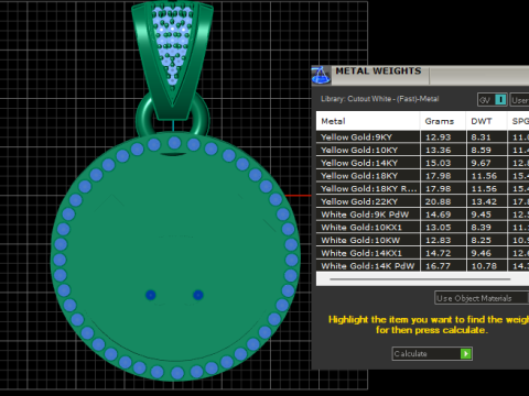 Futuristic pendant 3D-Druckmodell