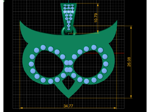 Bull head gold pendant Modello di stampa 3D