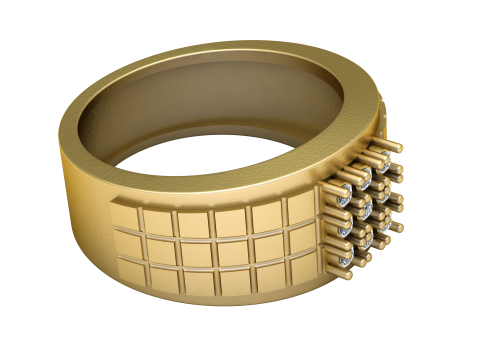 Modern gold ring 3D प्रिंट मॉडल