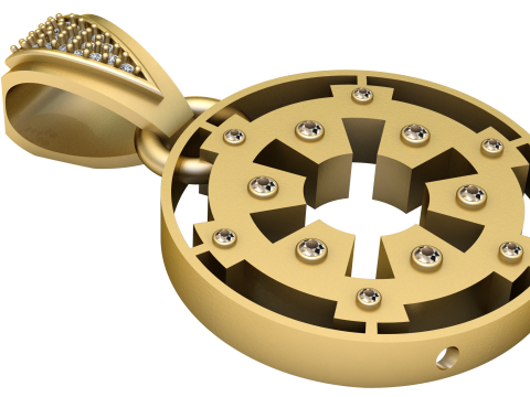 Mechanical pendant 3D Print Model