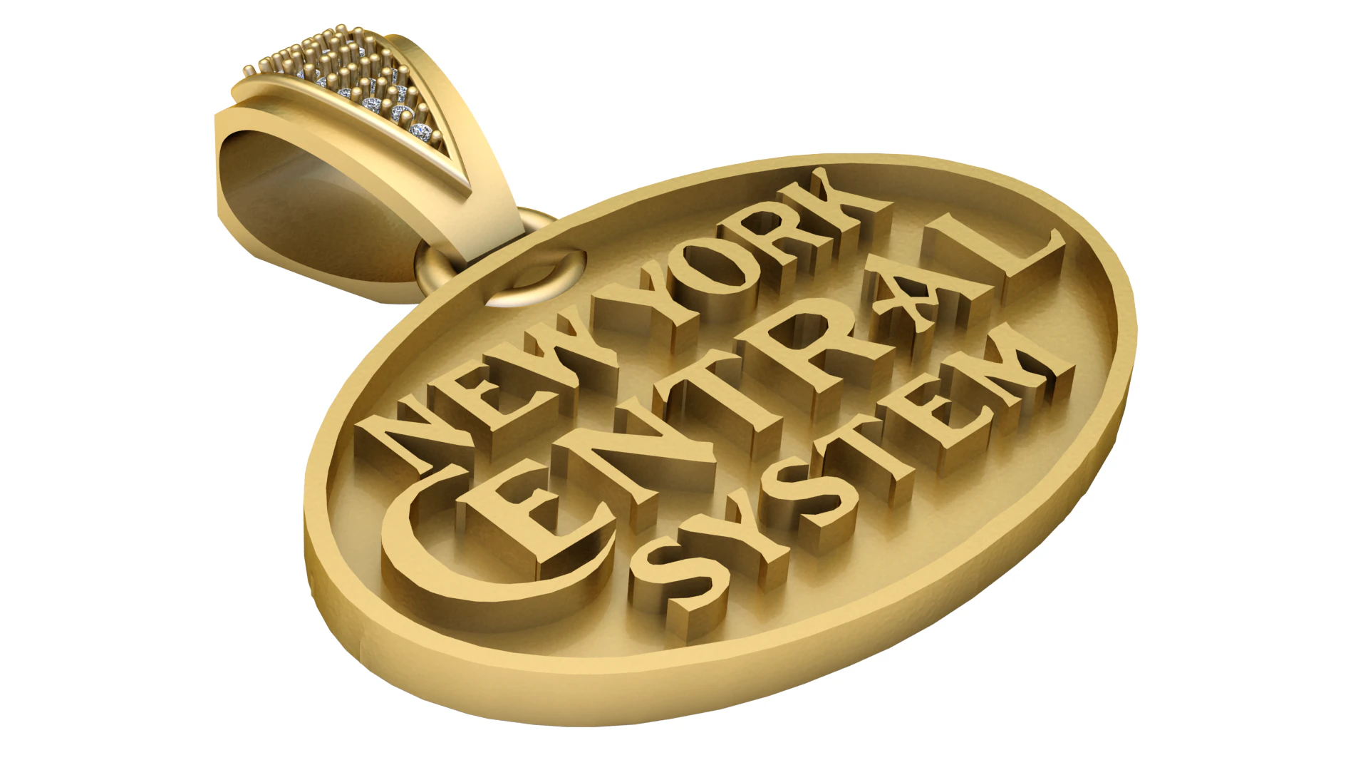 New york central system pendant 3D Print Model .c4d .max .obj .3ds .fbx .stl .blend 