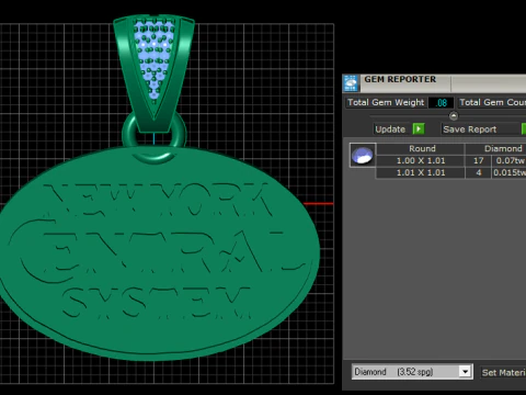 New york central system pendant 3D Print Model