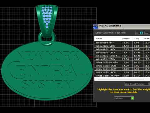 New york central system pendant 3D Print Model