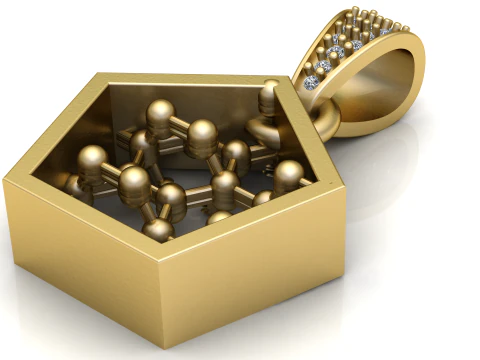 Molecular jewelry 3D Print Model