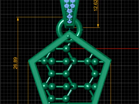 Molecular jewelry 3D Print Model
