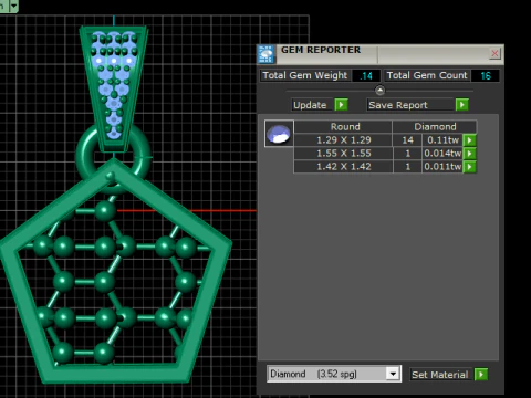 Molecular jewelry 3D Print Model