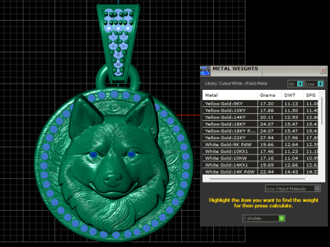 Wolf Pendant Modèles 3D en vedette