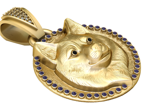Dog Pendant 3D Print Model