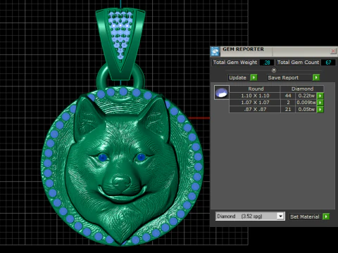 Dog Pendant 3D Print Model