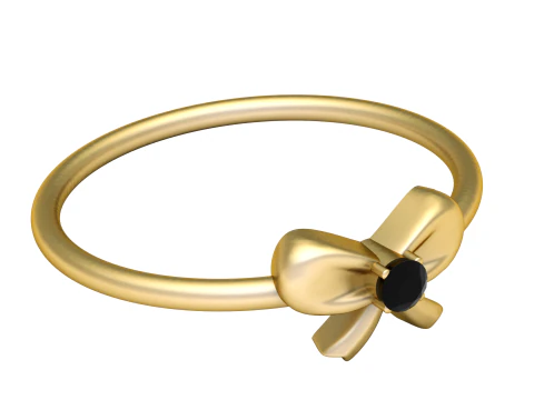 Bow Design Ring 3D Print Model