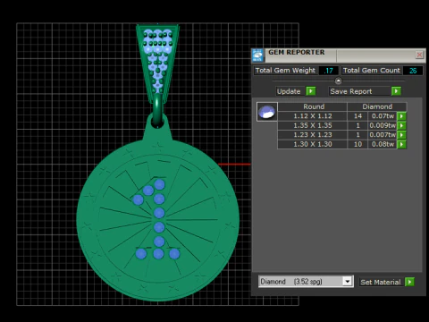 Initial Pendant 3D Print Model