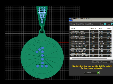 Initial Pendant 3D Print Model