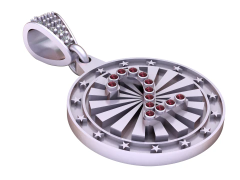 Initial Pendant 3D Print Model