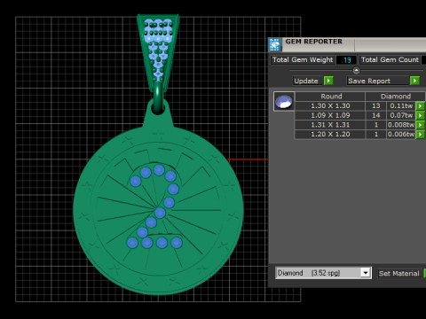 Initial Pendant Modello di stampa 3D