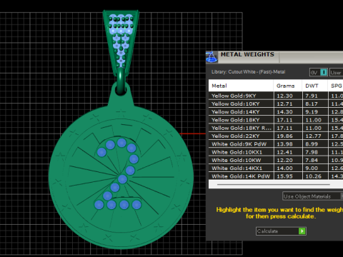 Initial Pendant Modello di stampa 3D