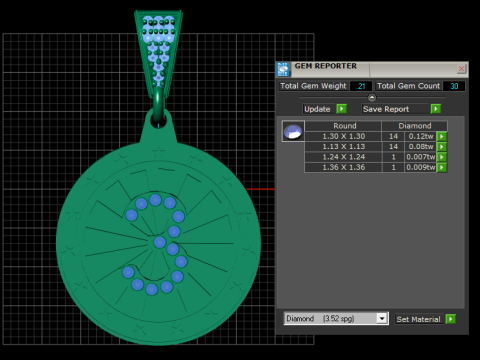 Initial Pendant Modelo de Impressão 3D