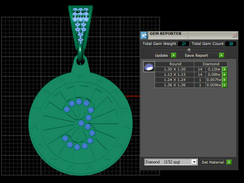 Initial Pendant 3D Print Model