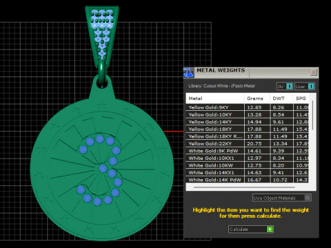Initial Pendant 3D Print Model