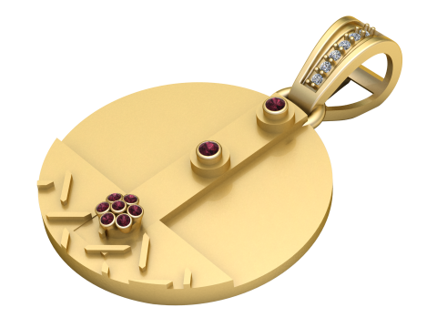 Modern Abstract Pendant 3D Print Model