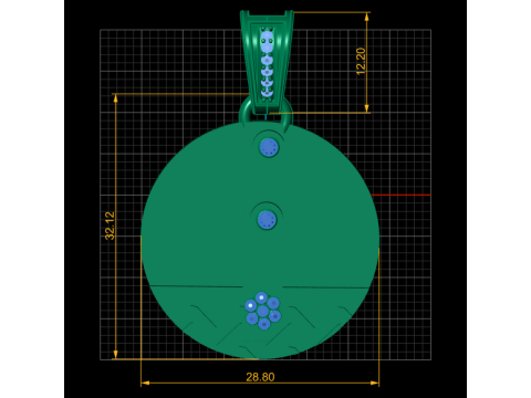 Modern Abstract Pendant 3D Print Model