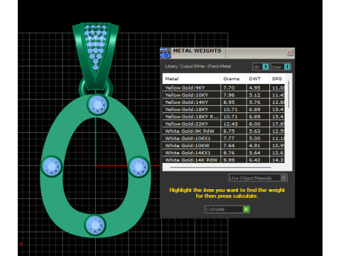 Oval pendant 3Dプリントモデル