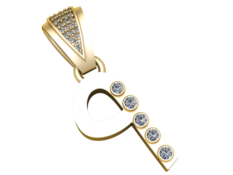Abstract pendant Model Cetak 3D