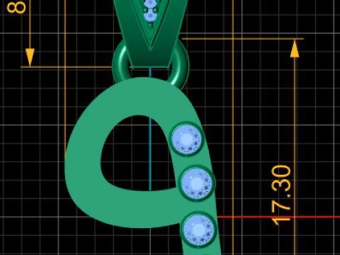 Abstrakcyjny wisiorek Model do druku 3D