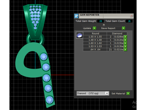 Abstract pendant Model Cetak 3D