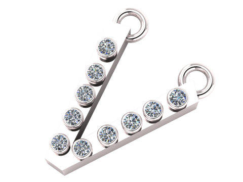 V shape pendant 3D 打印模型