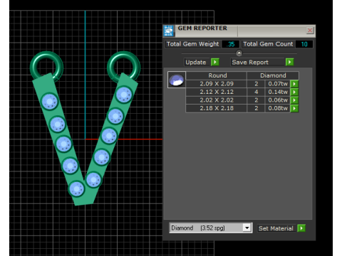 V shape pendant 3D 打印模型