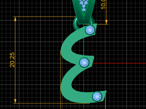 Modern pendant Model Cetak 3D