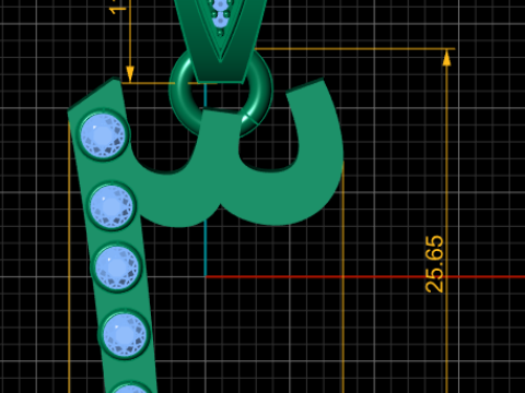 Modern pendant Three pendant 3Dプリントモデル