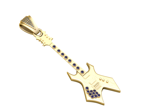 Guitar pendant 3D Принт Модель