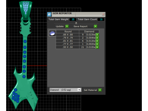 Guitar pendant Modelo de Impressão 3D