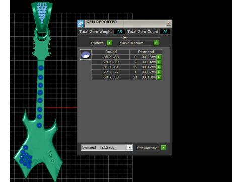 Guitar pendant 3D Print Model