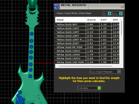 Guitar pendant Modelo de Impressão 3D