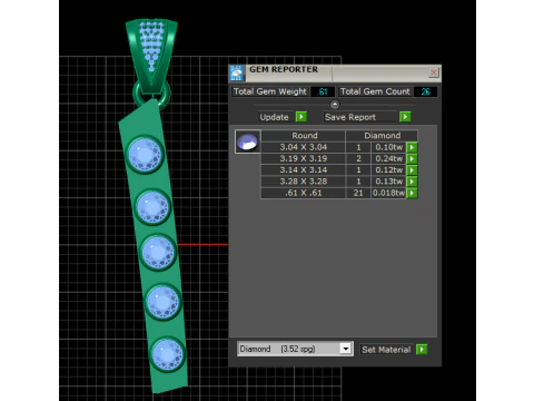 Bar pendant 3D Print Model