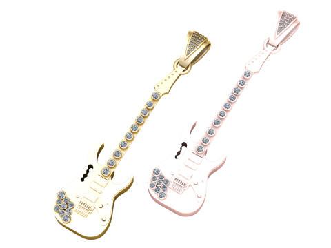 Guitar pendant 3D 프린트 모델